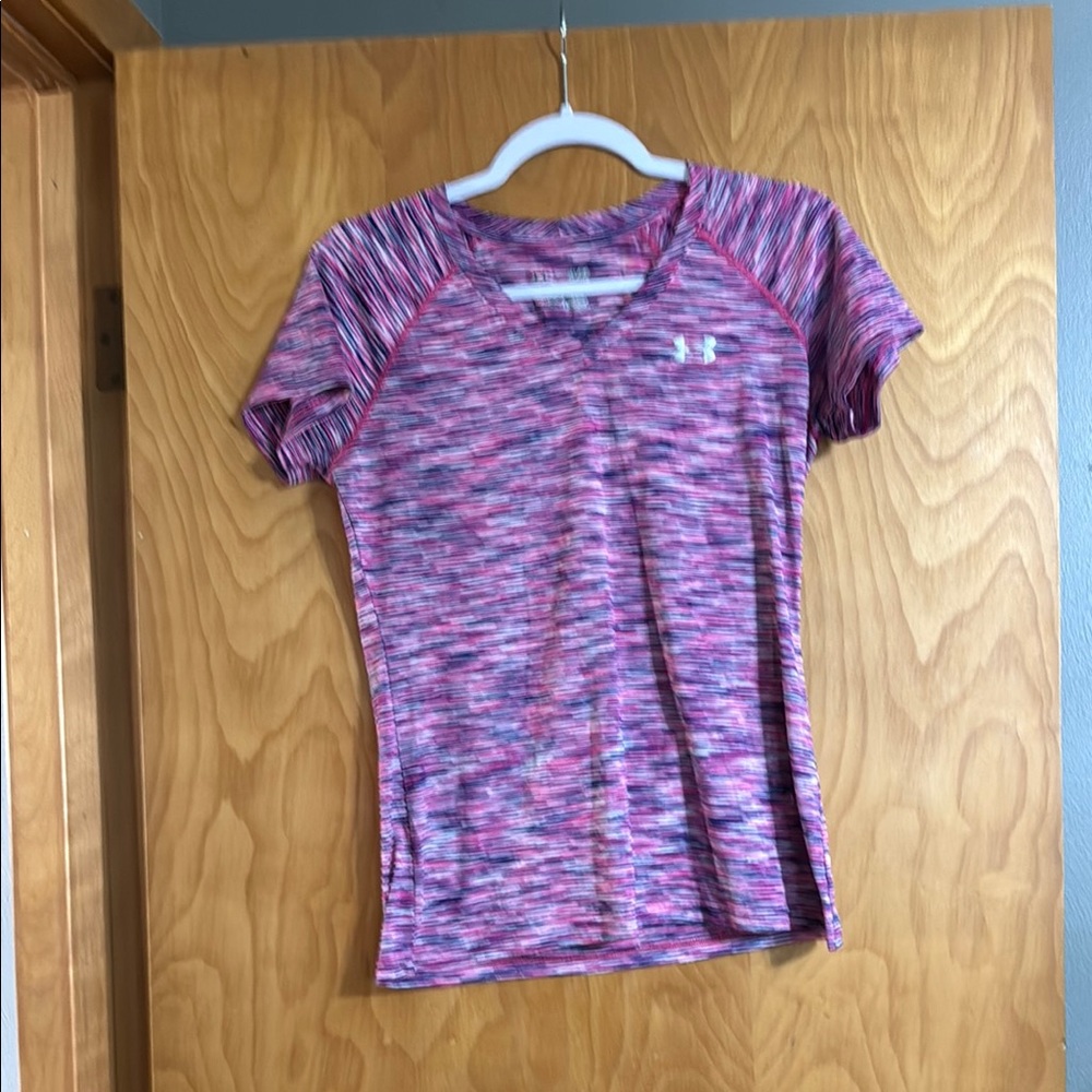 Under Armour Purple Fitted Short Sleeve T-Shirt